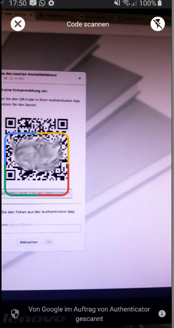 Zwei Faktor Handy
