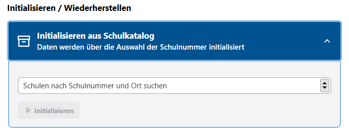 Wählen Sie eine Schule