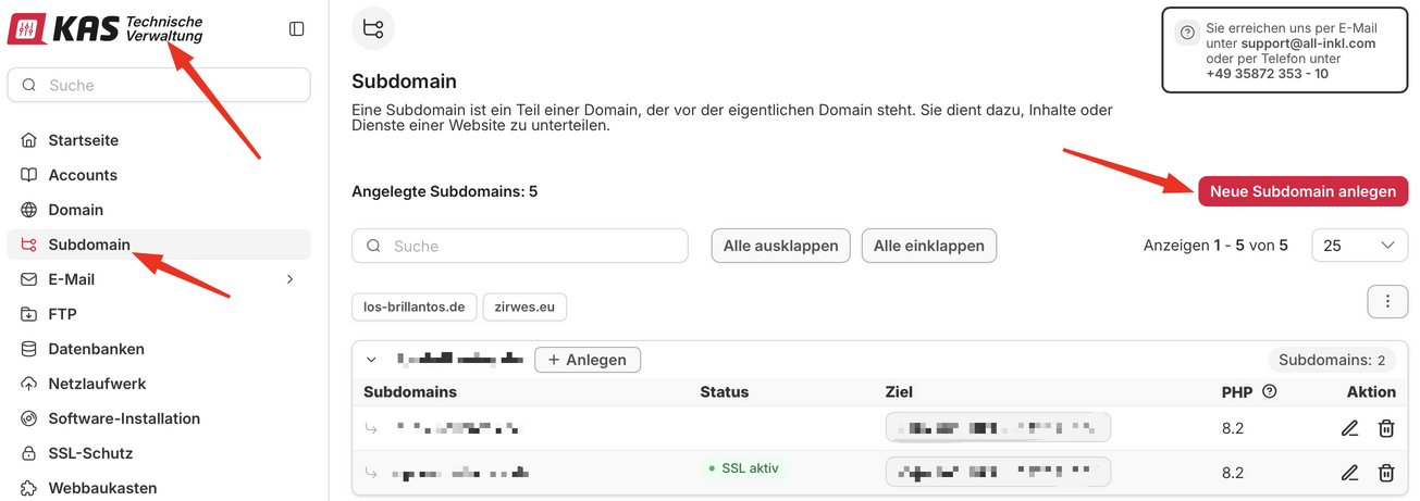 Bereich Domain