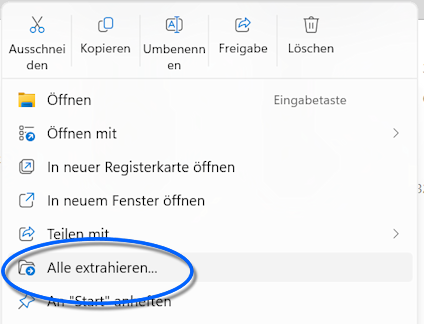 Alles Extrahieren