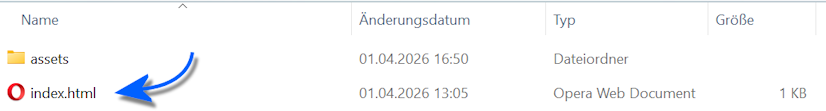 Nach dem Entpacken