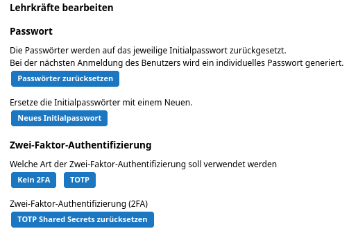 Lehrkräfte bearbeiten