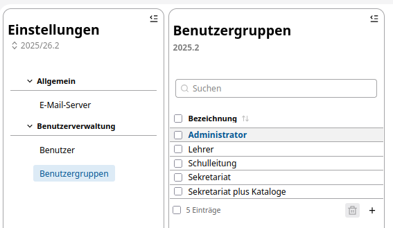 Benutzergruppen darstellen. Benutzergruppen darstellen